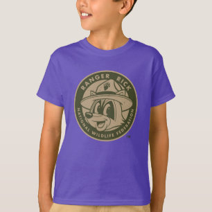 Camiseta Logotipo Khaki do rick da guarda florestal do rick