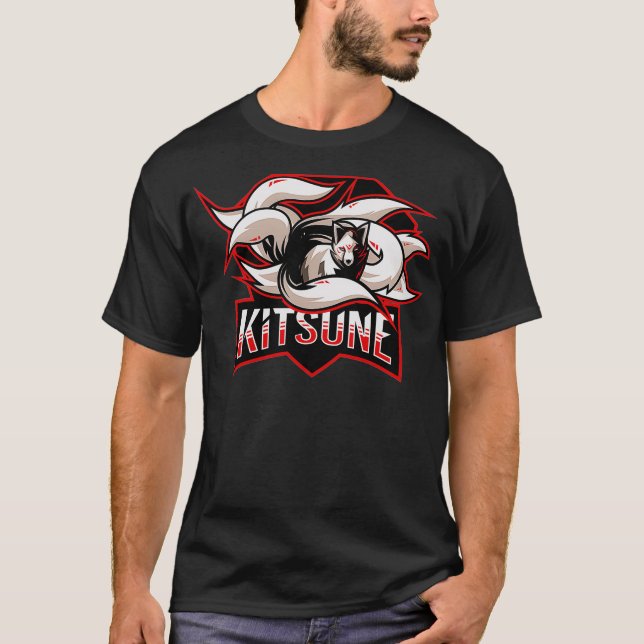 Camiseta Logotipo Kitsune Nove Esportes De Raposa (Frente)