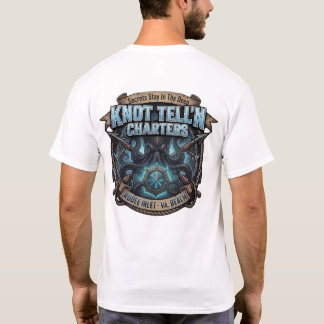 Camiseta Logotipo Kraken Cristal Azul - T-Shirt