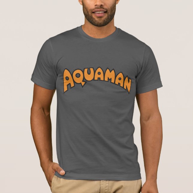 Camiseta Logotipo Laranja Aquaman (Frente)