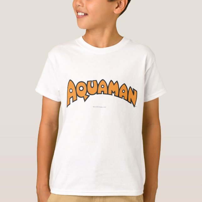 Camiseta Logotipo Laranja Aquaman (Frente)