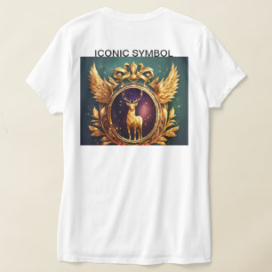 Camiseta Logotipo Laurel Crest do Ouro Pugnante