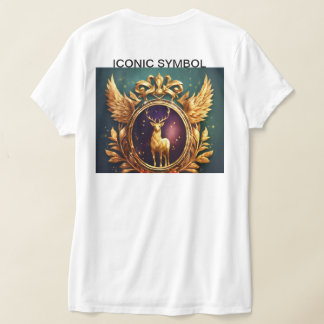 Camiseta Logotipo Laurel Crest do Ouro Pugnante