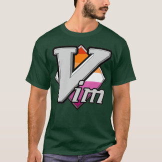 Camiseta Logotipo Lésbica do Orgulho Vim