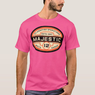 Camiseta Logotipo majestoso Oval (Laranja)