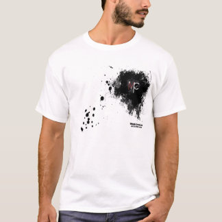 Camiseta Logotipo masculino do splatter do t-shirt