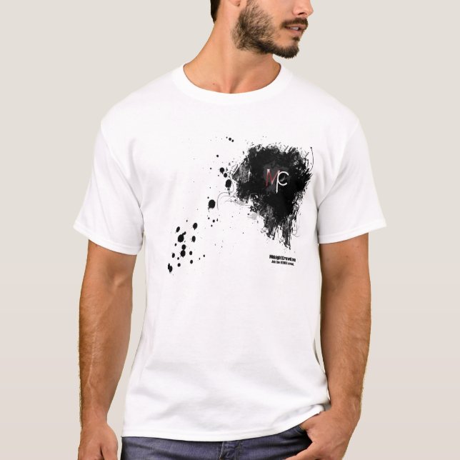 Camiseta Logotipo masculino do splatter do t-shirt (Frente)