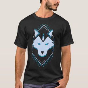 Camiseta Logotipo Minimalista Clássico T-Shir do Lobo Rouco