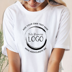 Camiseta Logotipo minimalista do círculo preto