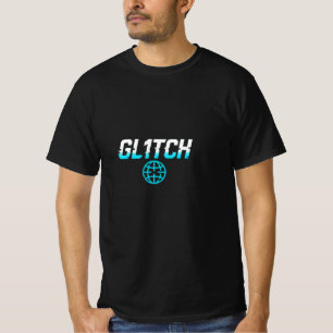 Camiseta Logótipo moderno com efeito digital distinto