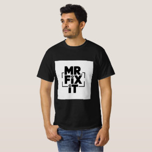 Camiseta Logotipo moderno do Sr. Fix It