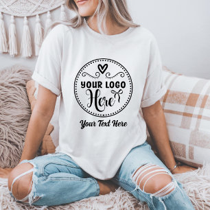 Camiseta Logotipo Moderno Personalizado e Elegante Marca Cu