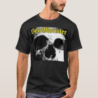 Logotipo Monstro Do Mar Com Caveira (Camisa Preta)