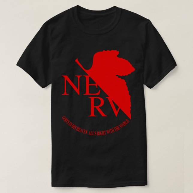 Camiseta Logotipo Nerv, Neon Genesis Evangelion Essential T (Frente do Design)