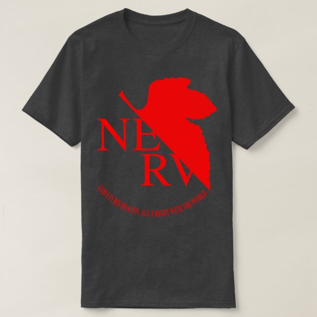 Camiseta Logotipo NERVE Evangelion Neon Genesis (Frente do Design)