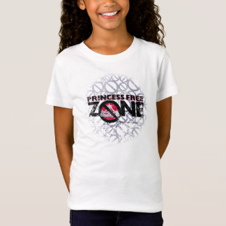 Camiseta logotipo no T branco das meninas