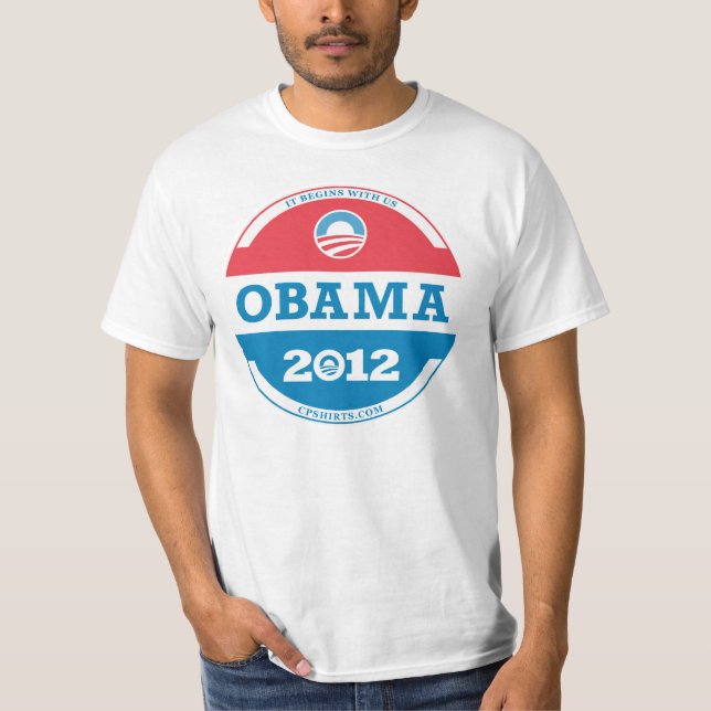 Camiseta Logotipo Obama 2012 (Frente)