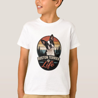 Camiseta Logotipo Oficial da Vida do Boston Terrier