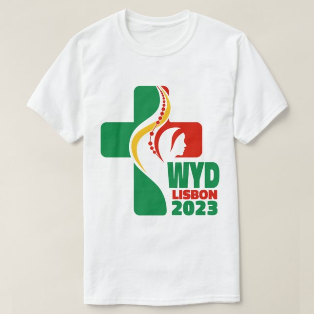 Camiseta Logotipo oficial do Dia Mundial da Juventude da WY (Frente do Design)