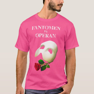Camiseta Logotipo Oficial 'Fantasma Da Ópera' Sueco