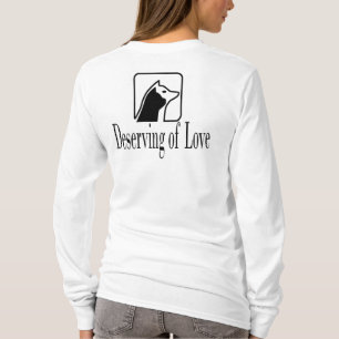 Camiseta Logotipo oficial para a fundação Shi encapuçado