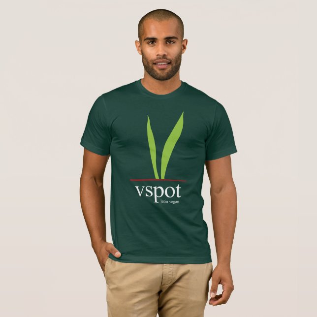 Camiseta Logotipo orgânico de VSPOT (Frente Completa)