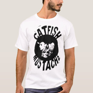 Camiseta logotipo original do bigode do peixe-gato