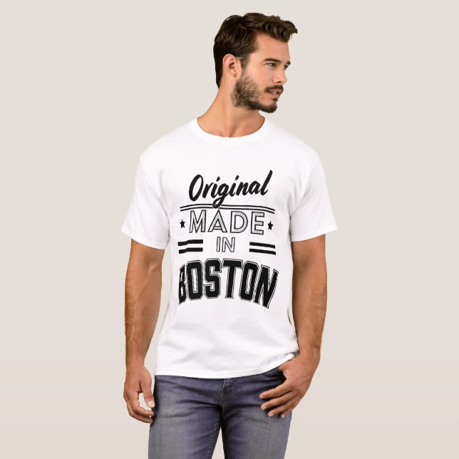 Camiseta Logotipo original feito em Boston (Frente Completa)