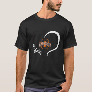 Camiseta Logotipo Otsego Knights Half Heart Slogan Hs