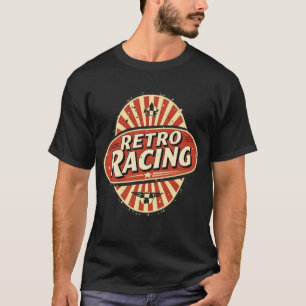 Camiseta Logotipo Oval De Corrida Retroativa - Garagem De M