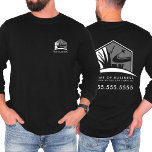 Camiseta Logotipo Paisagem do Leitura Folha Longa<br><div class="desc">Promova sua empresa em estilo com nosso logotipo de paisagem de jardim de jardim de jardim Business Long Sleeve T-Shirt, projetado para cuidar do gramado, paisagens e profissionais de jardim. Esta camisa moderna apresenta um logotipo preto e cinza elegante que pode ser personalizado com a marca de sua empresa. Com...</div>