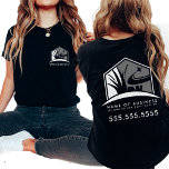 Camiseta Logotipo para tratamento de leis Paisagismo profis<br><div class="desc">Mostre sua experiência paisagística com nosso logotipo de assistência para o lançamento Paisagismo profissional para camisetas comerciais. Projetada para profissionais de saúde, esta camiseta apresenta um logotipo preto e cinza moderno que transmite profissionalismo e estilo. Ideal para empresas que oferecem aparas de grama, trabalho de jardim e design de jardim,...</div>