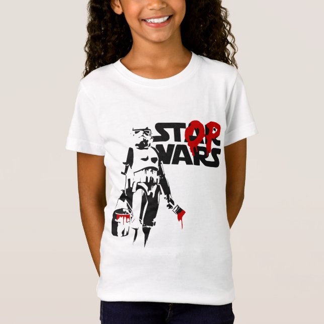 Camiseta Logotipo Paródia Stop Wars (Frente)