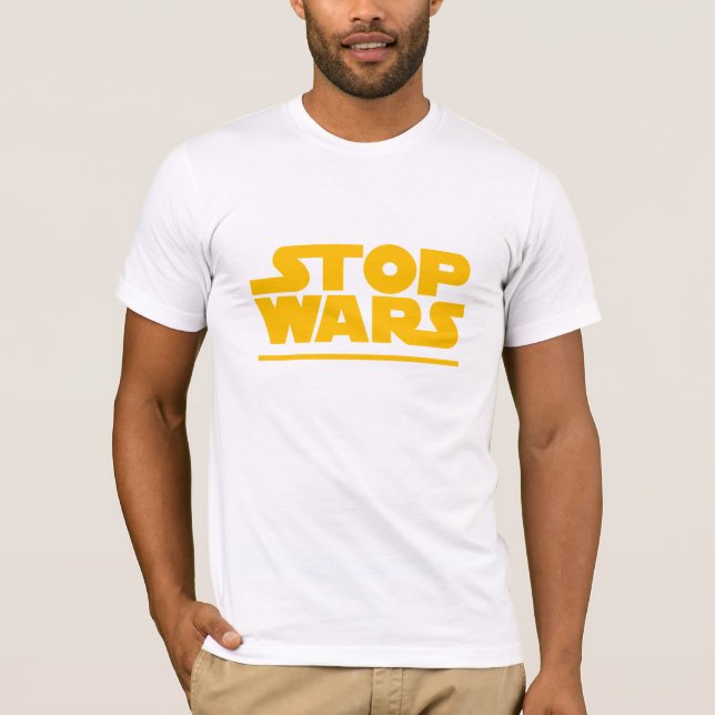 Camiseta Logotipo Paródia Stop Wars (Frente)