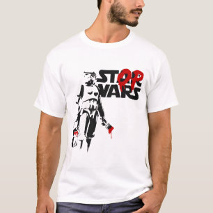 Camiseta Logotipo Paródia Stop Wars