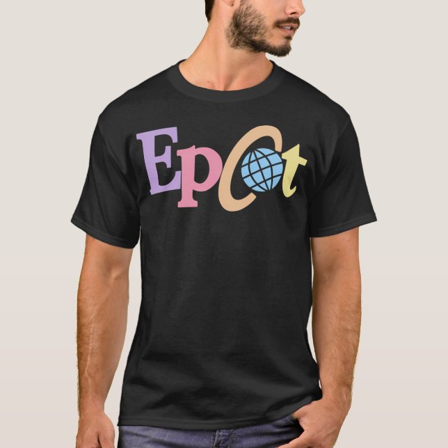 Camiseta Logotipo Pastel Old Epcot (Frente)