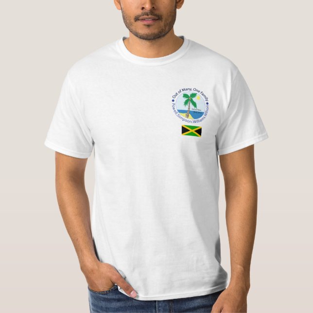 Camiseta Logotipo pequeno de uma família (Frente)