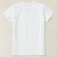 Camiseta Logotipo Personalizado Branco Negro Profissional (Verso do Design)