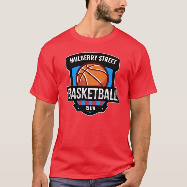 Camiseta Logotipo personalizado de basquete (Frente)