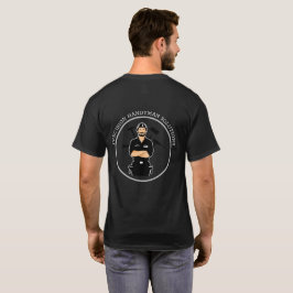 Camiseta logotipo personalizado de construção de homem habi