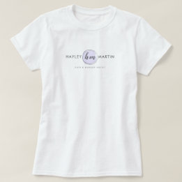 Camiseta Logotipo personalizado do Artista de maquiagem / D