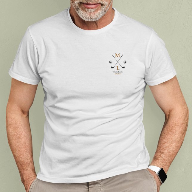 Camiseta Logotipo personalizado do jogador de golfe (Criador carregado)