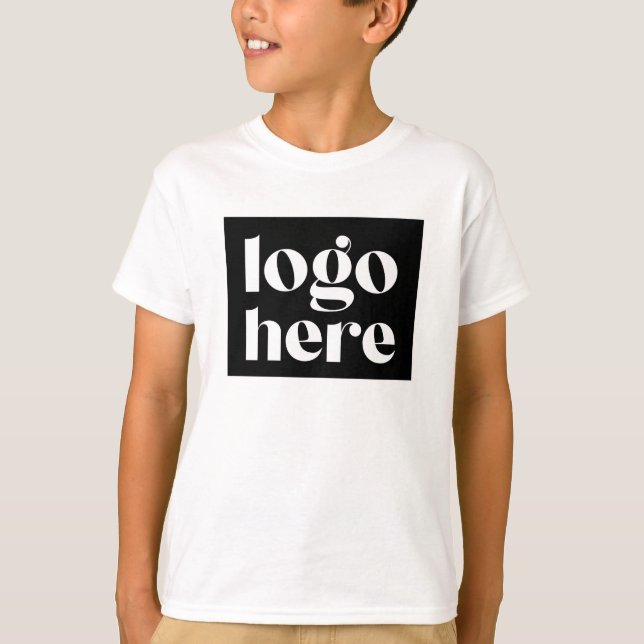 Camiseta Logotipo personalizado do logotipo Kids T-Shirt (Frente)