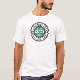 Camiseta Logotipo personalizado do Melhor Pai do mundo