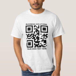 Camiseta Logótipo personalizado e código QR