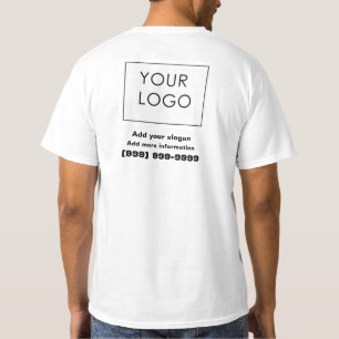 Camiseta Logotipo personalizado profissional Valor para peq