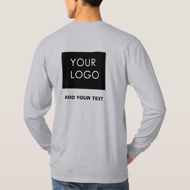 Camiseta Logotipo personalizado Promocional da empresa (Verso)