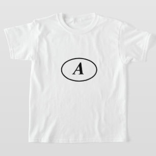 Camiseta Logotipo personalizado simples e elegante aqui, em