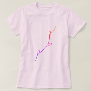 Camiseta Logotipo personalizado simples e elegante aqui, em