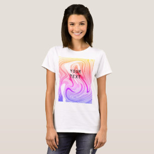 Camiseta Logotipo personalizado simples e elegante aqui, em